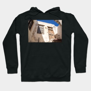 Grecian old wooden door and window. Hoodie